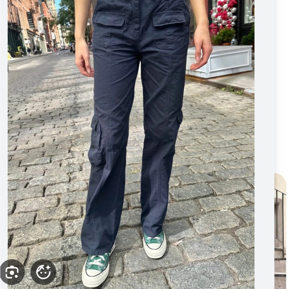 Brandy Melville Navy Cargo Pants